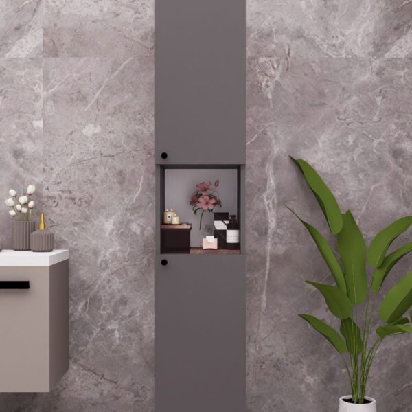 MDF ÇOK AMAÇLI BOY DOLAP MUTFAK/BANYO ANTRASİT DEMİRBAL MOBİLYA