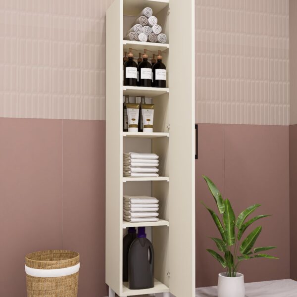 MDF ÇOK AMAÇLI STANDART BOY DOLAP MUTFAK/BANYO AYTAŞI KREM DEMİRBAL MOBİLYA